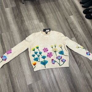 Avant Toi Multicolor Floral Sweater